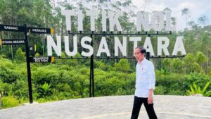 presiden joko widodo meninjau pembangunan infrastruktur kawasan ibu kota nusantara ikn di kabupaten penajam paser utara provin 1 169