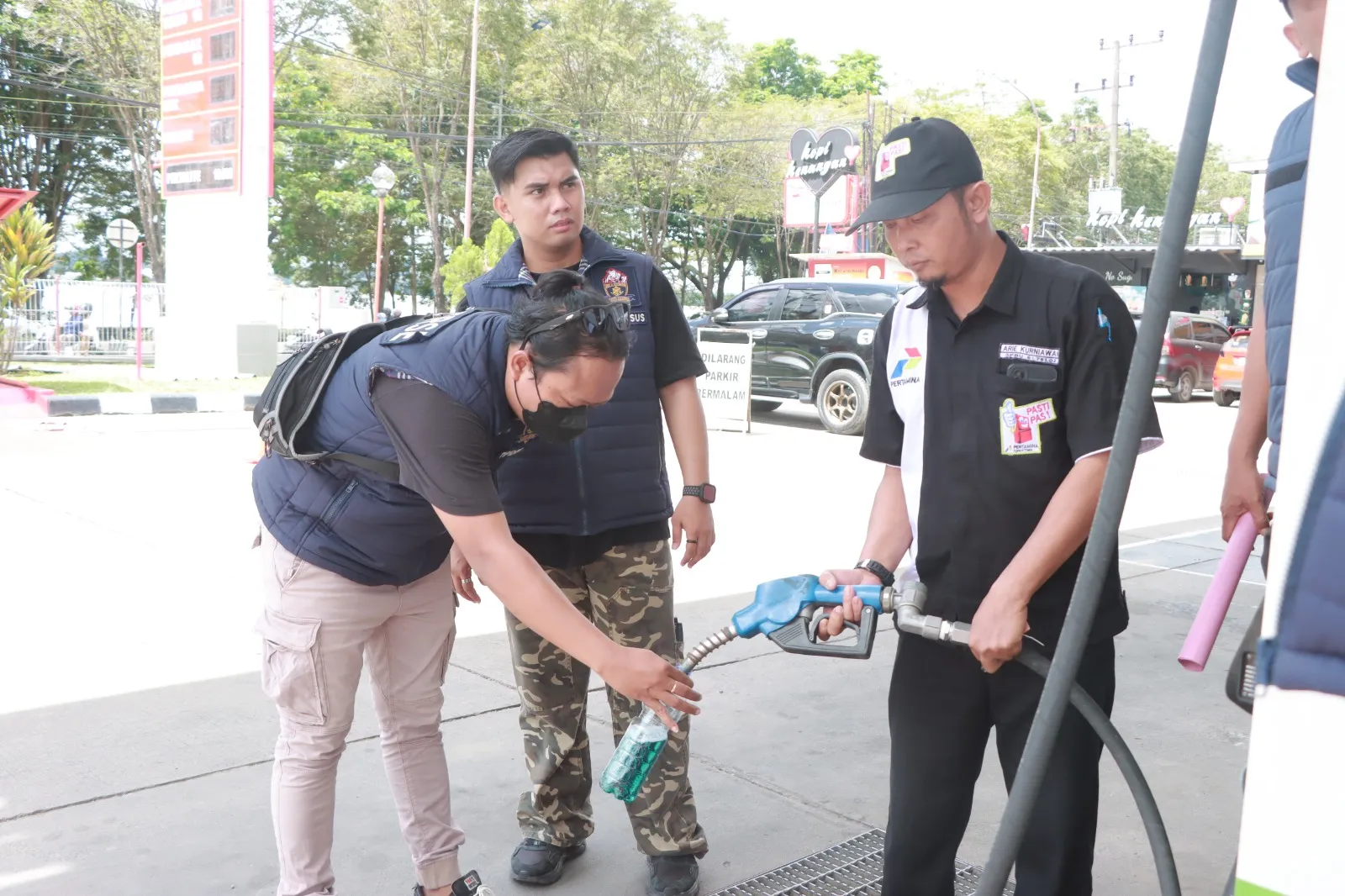 Viral BBM Campur Air, Polresta Samarinda Sidak SPBU Jelang Mudik Lebaran