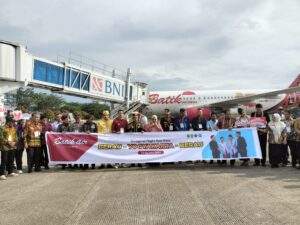Bupati Berau Resmikan Penerbangan Perdana Batik Air Rute Berau-Yogyakarta benuanta