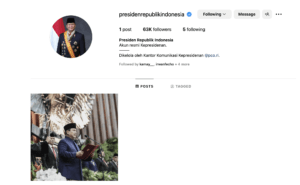 Kantor Komunikasi Kepresidenan Luncurkan Akun Instagram Resmi Presiden RI