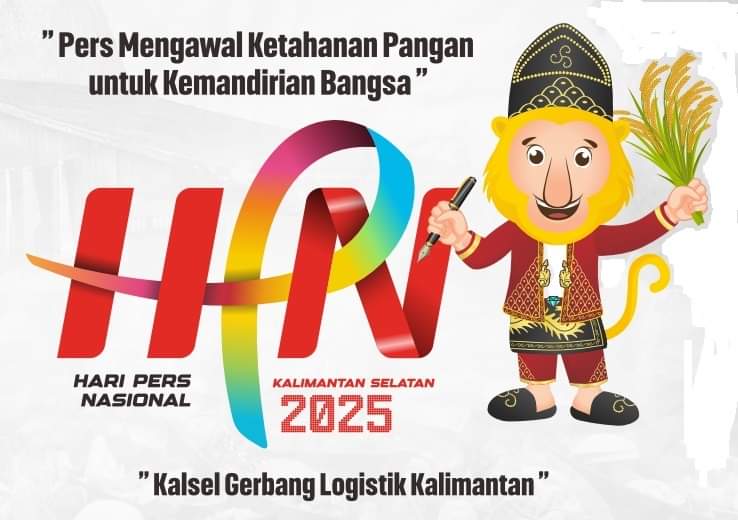 Makna di Balik Bekantan, Laung, dan Padi dalam Logo HPN 2025 benuanta