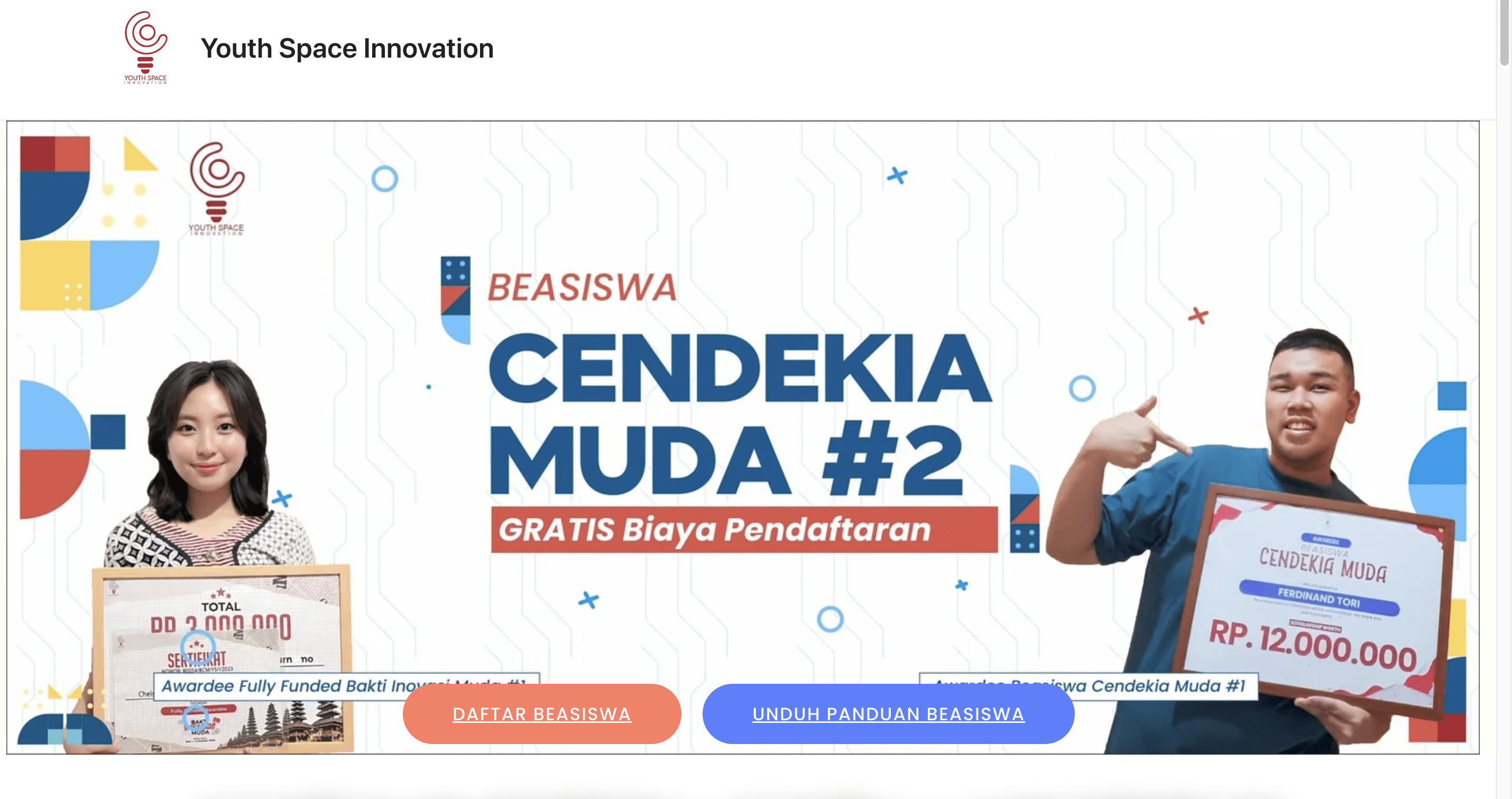 Youth Space Innovation: Mempersiapkan Pemuda Berkarakter untuk Masa Depan yang Lebih Baik