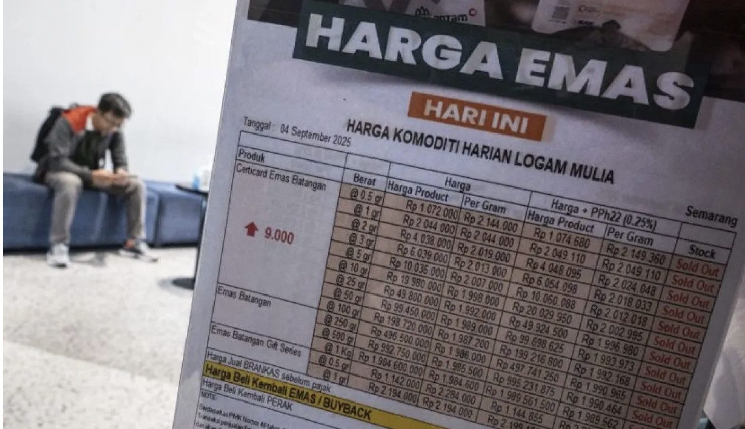 Kompak Turun, Ini Rincian Penurunan Harga Emas UBS dan Galeri24 Terbaru