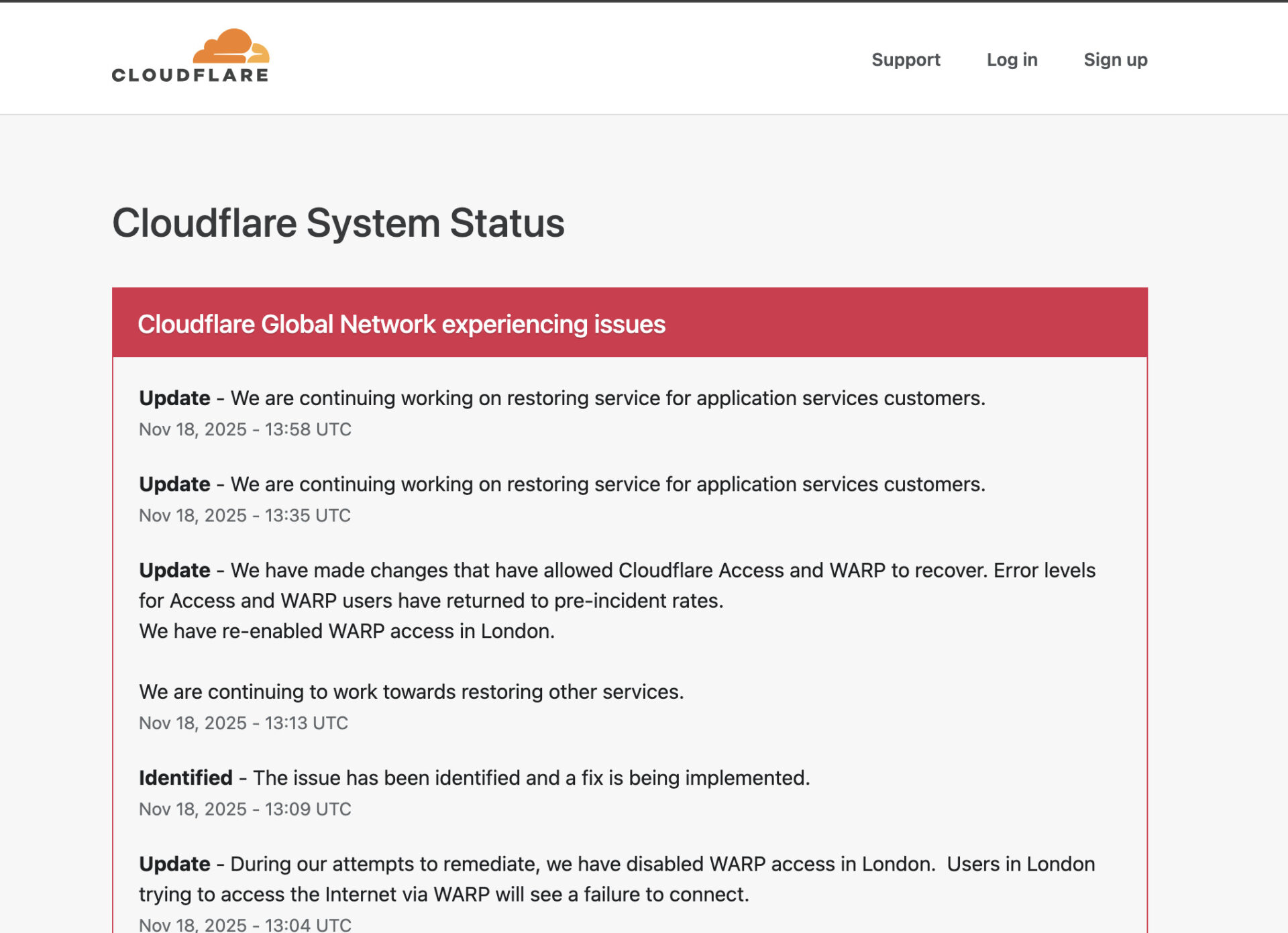 Cloudflare Identifikasi Akar Masalah, Perbaikan Jaringan Global Sedang Berjalan