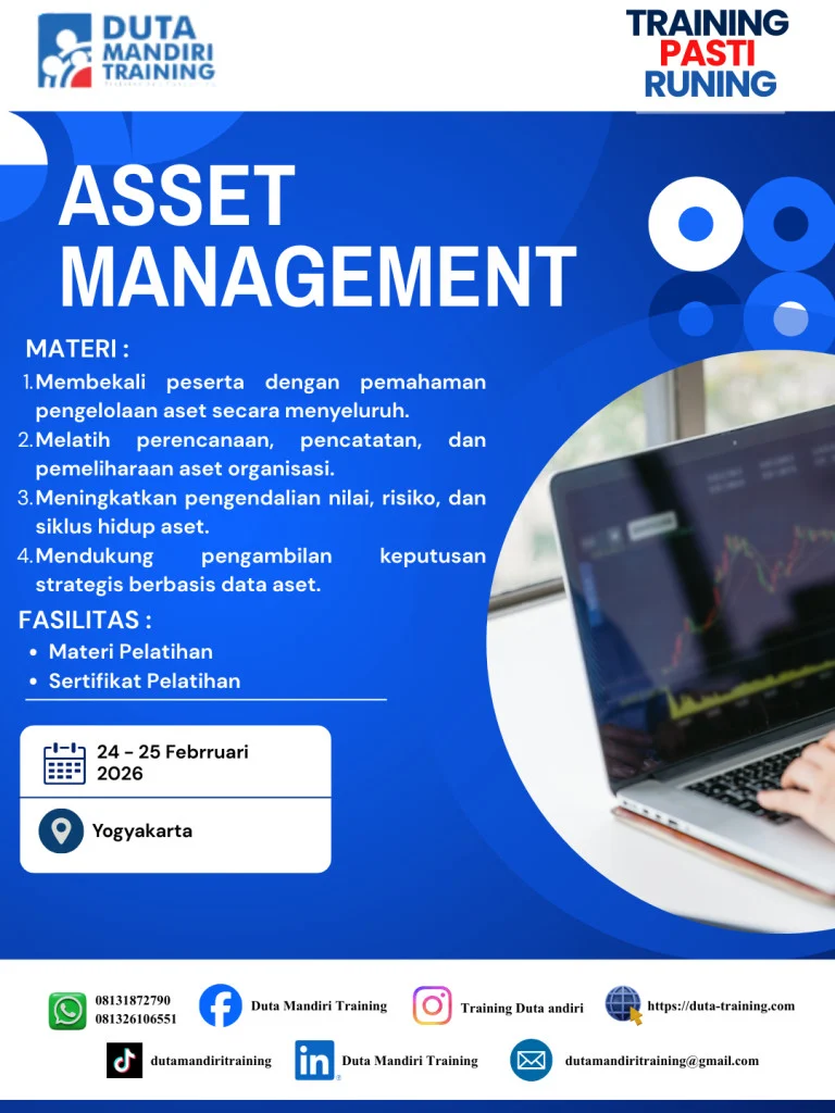 Pelatihan Asset Management Profesional - Duta Training Pelatihan Asset Management Profesional - Duta Training