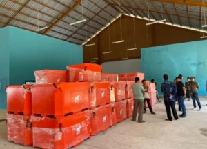 Cold storage sementara di TPI Tanjung Batu, Berau. (IST)