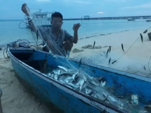 Nelayan di Kabupaten Berau.