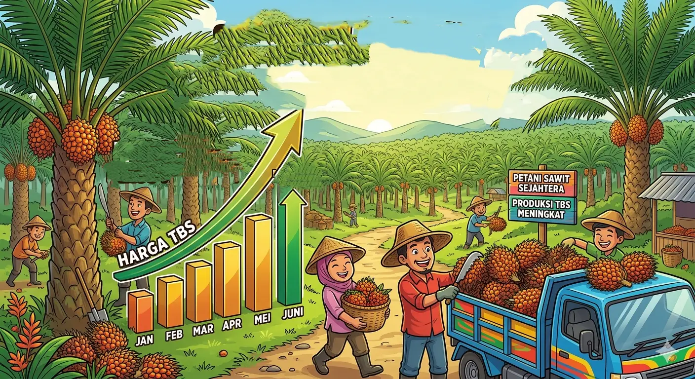 Harga TBS Sawit Kaltim Terus Naik Puncaki Angka Rp 3.558 per Kilogram