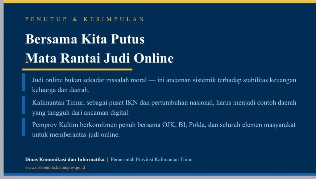 Perputaran Uang Tembus Rp359 Triliun Judi Online Ancam Ekonomi Warga Kaltim