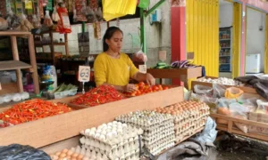 Pedagang sembako di Tanjung Redeb, Berau. (IST)